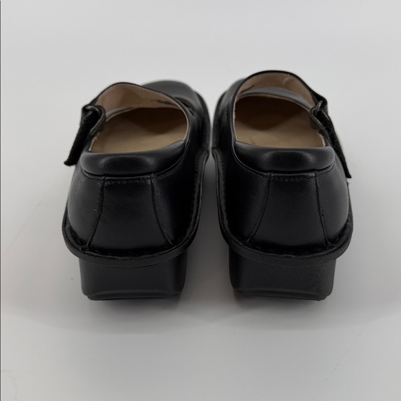 Alegria Dayna Black Napa Leather Mary Jane Velcro Strap Easy On EU 37 US7-7.5 - Picture 3 of 12